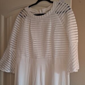 Elegant White Lace Dress